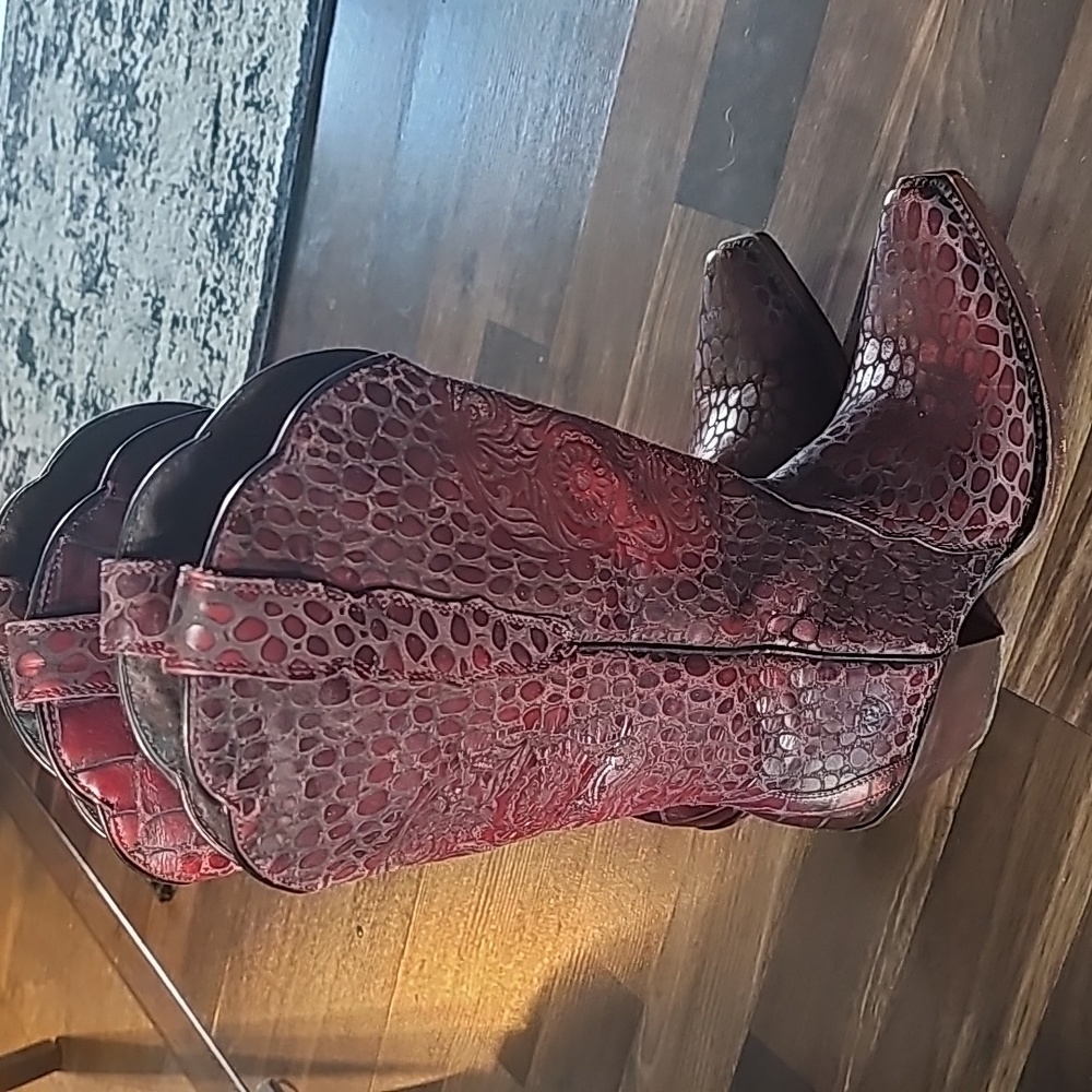 Ariat Katrina Sugar Skull boots - Picture 2 of 7
